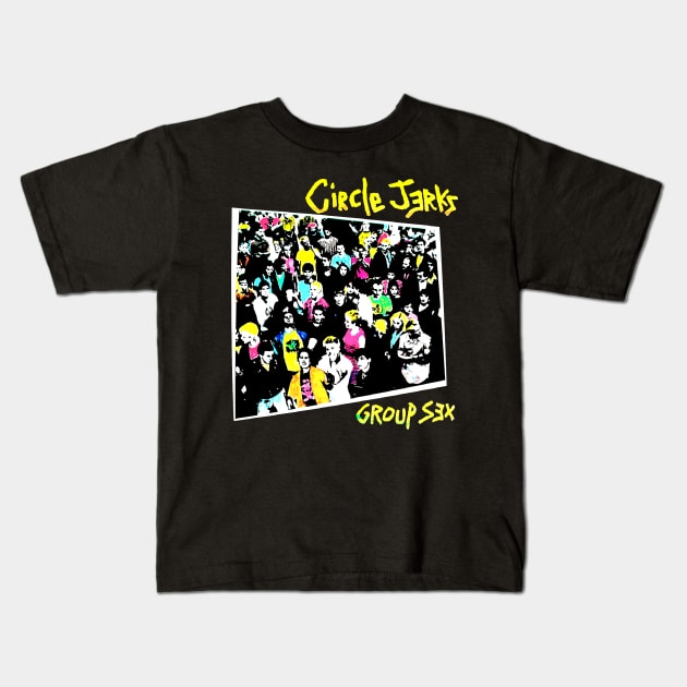 Circle Jerks 2 Kids T-Shirt by artbyclivekolin